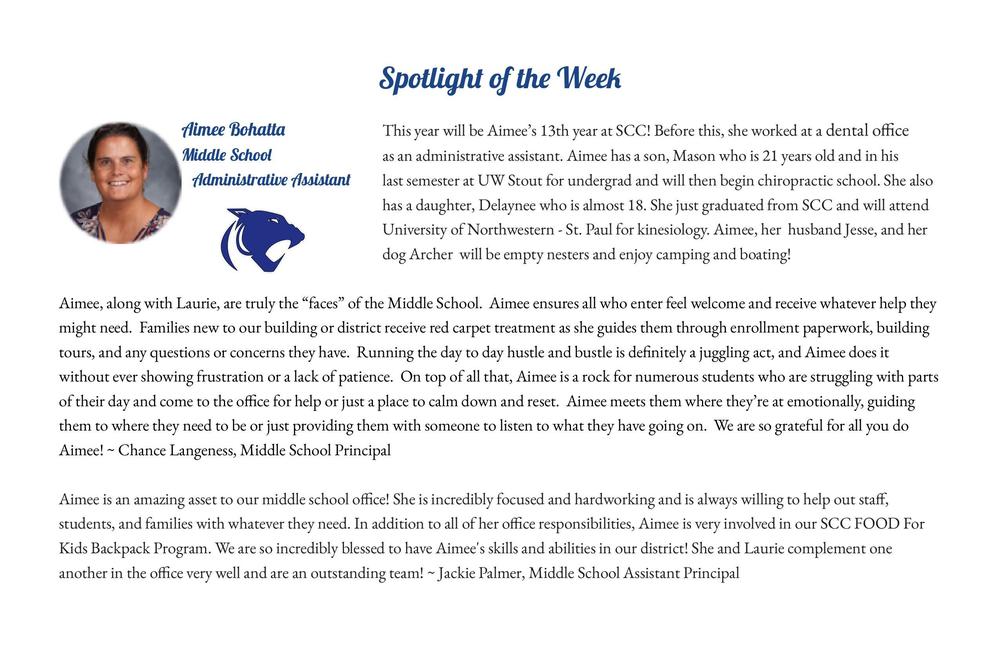Spotlight of the Week