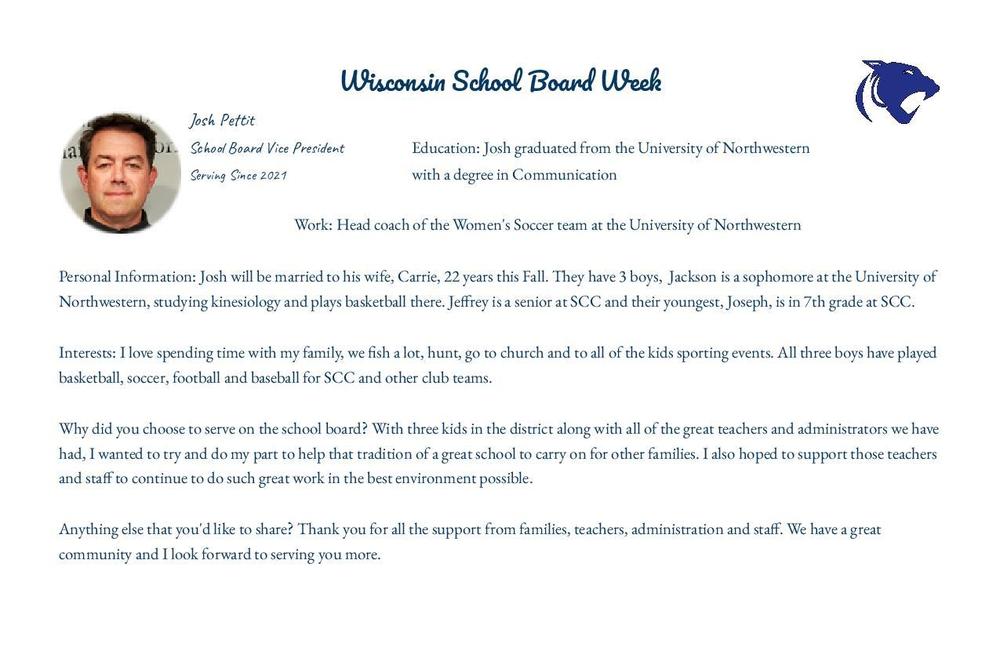 WI School Board Week - Josh Pettit