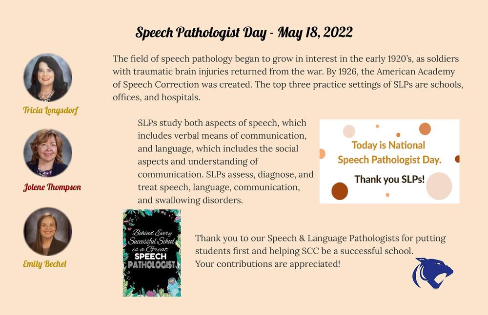 Speech Language Pathologist Day
