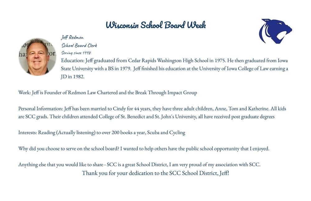 WI School Board Week - Jeff Redmon