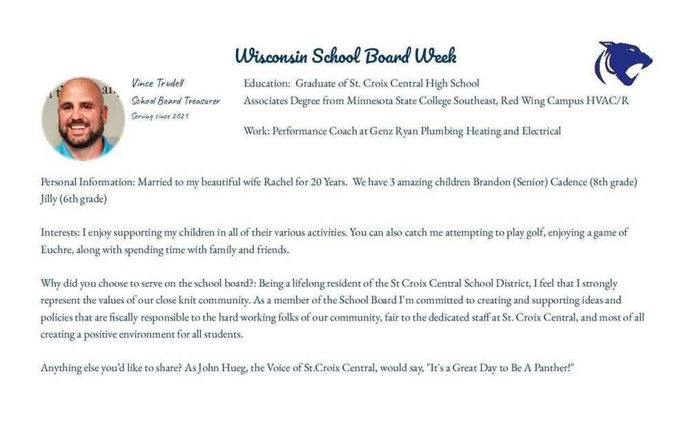 WI School Board Week - Vince Trudell