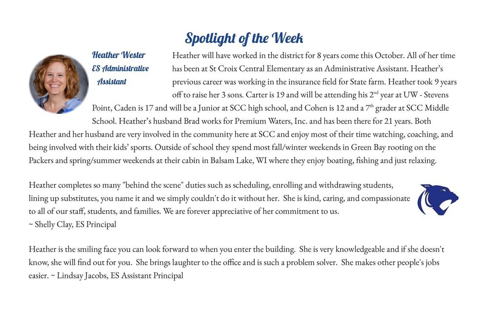 Spotlight of the Week