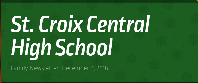 SCC High School Family Newsletter: December