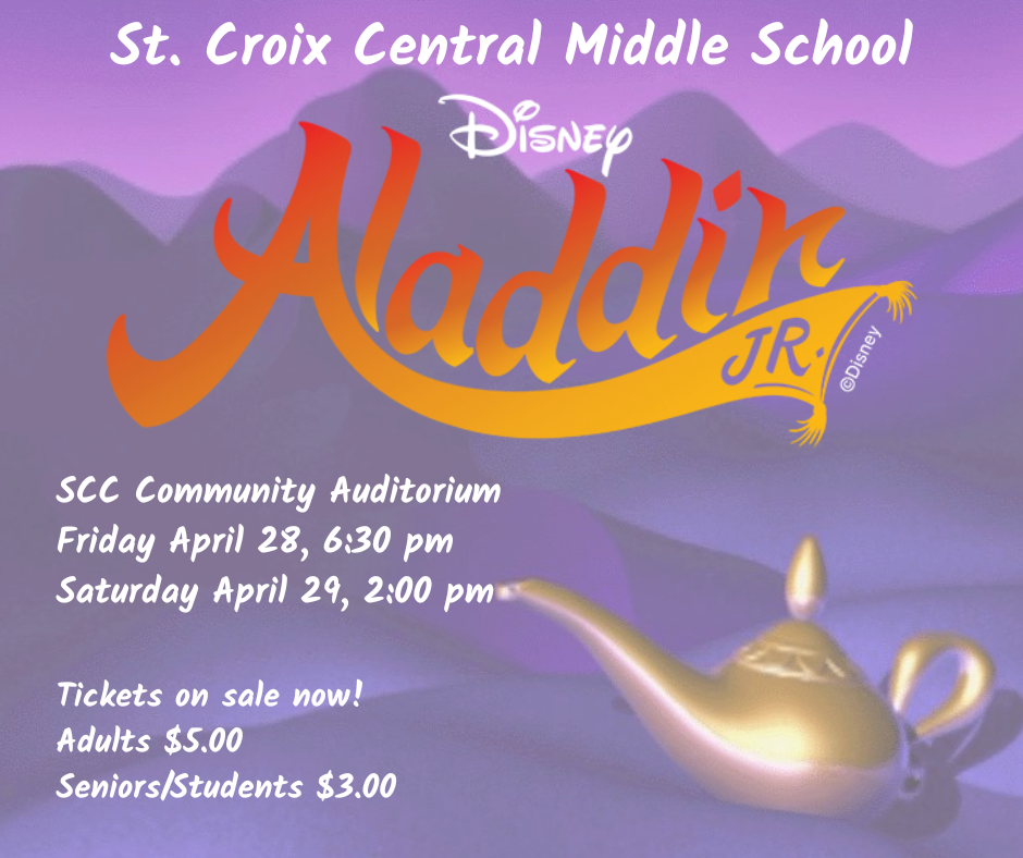 SCC Middle School Play - Aladdin Jr.