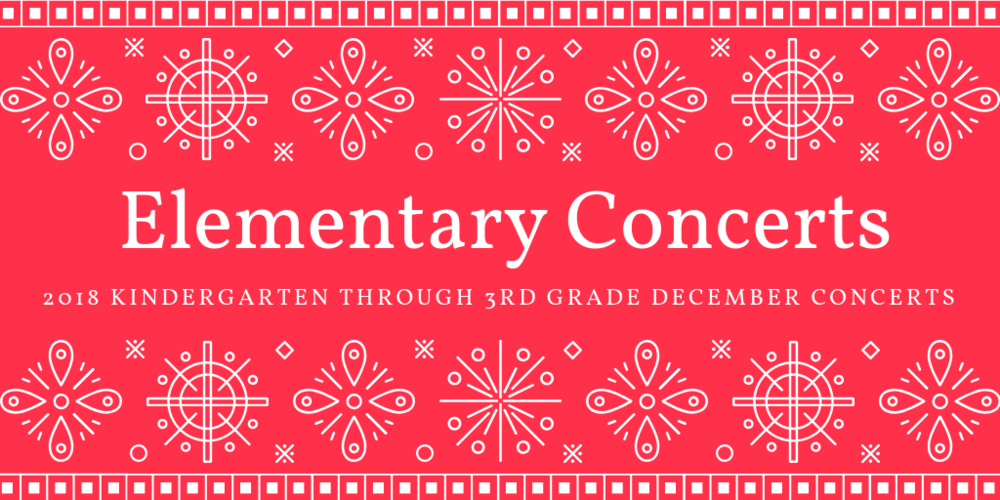 Upcoming Elementary Music Concerts