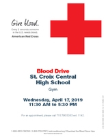 2019 NHS SPRING BLOOD DRIVE