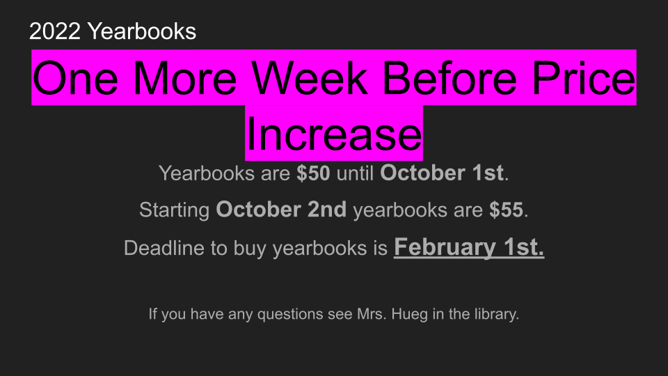 Yearbook pricing