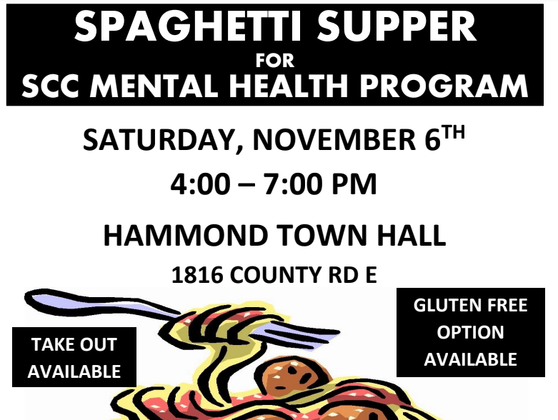 Spaghetti Supper for SCC Mental Health Program
