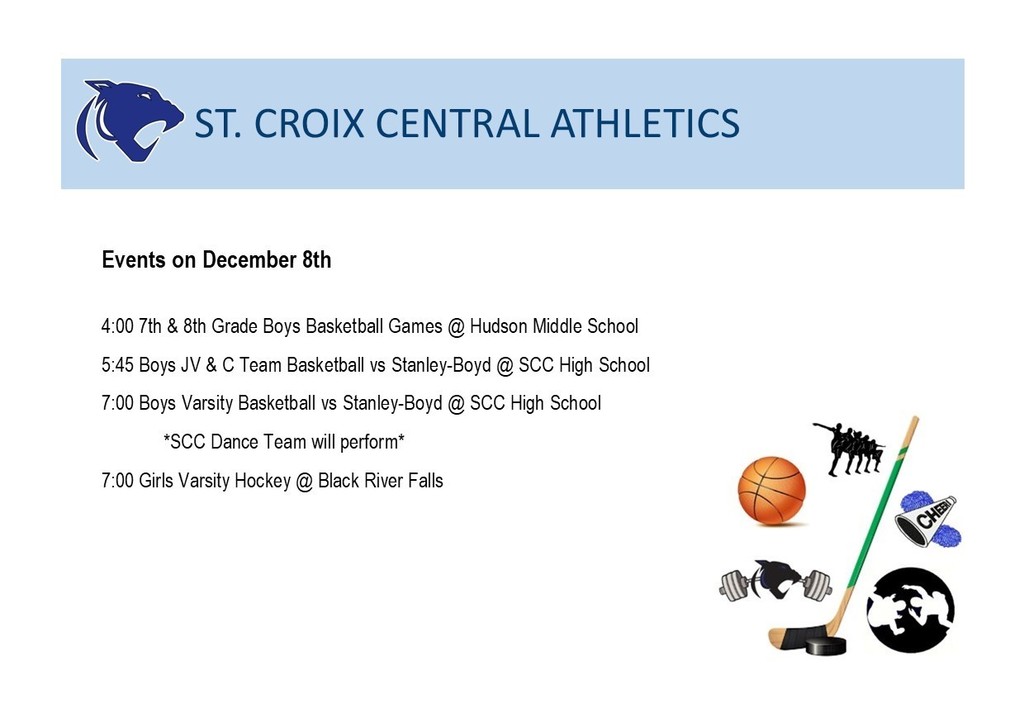 Athletic Events on December 8