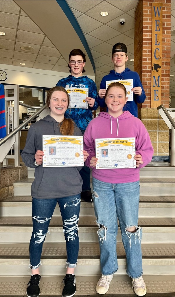 Congratulations to our January and February 8th grade Students of the Month! It was a great day to recognize each and every one of them!  